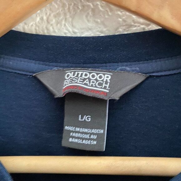 Outdoor Research Blackridge Guide Sweater Large Blue Camping Hiking Outdoor - Picture 2 of 5